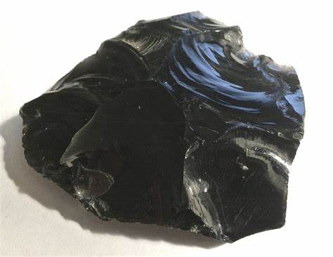 A sample of an obsidian rock