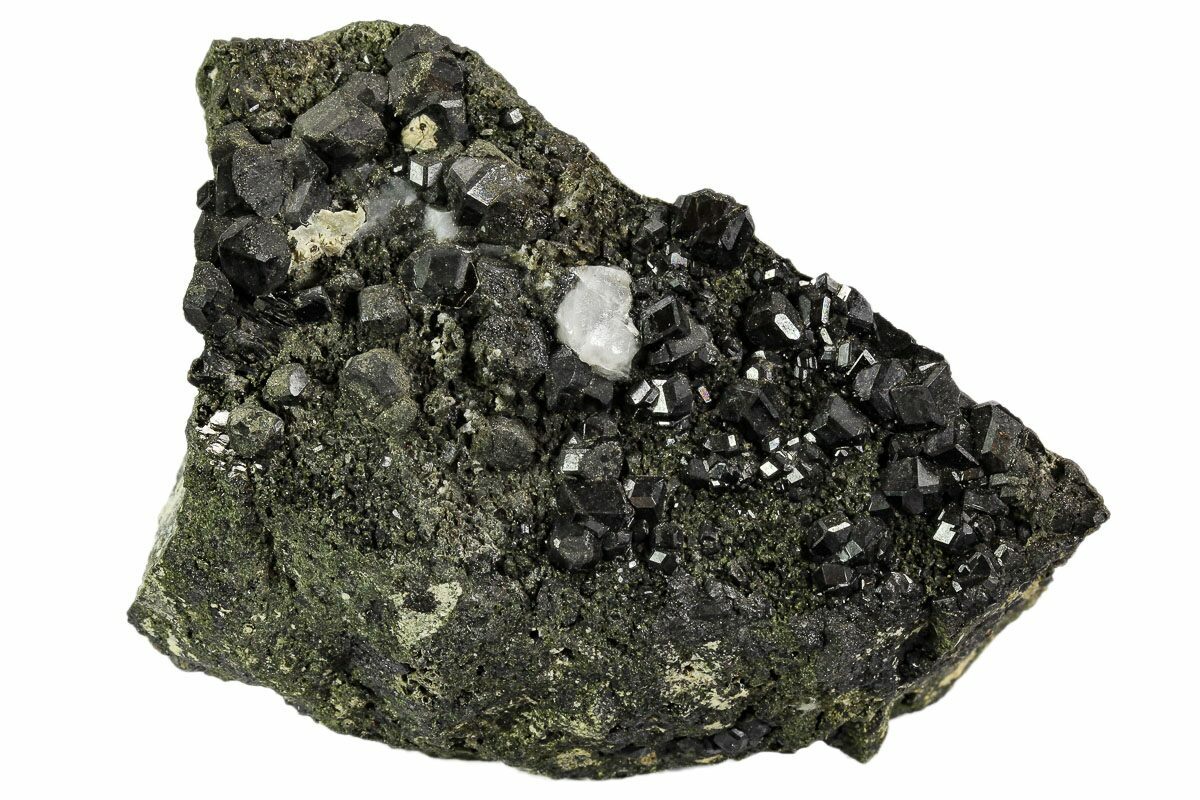 A sample of a black garnet