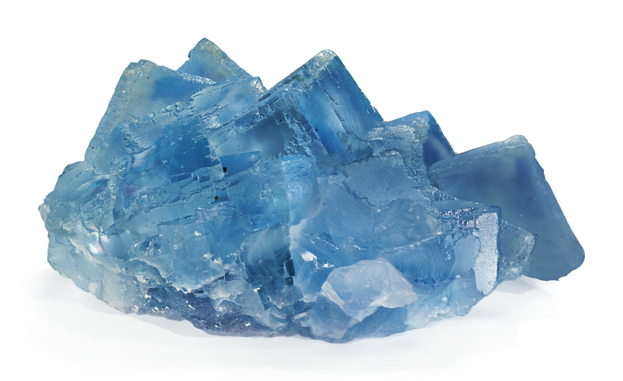 Blue Fluorite Blue fluorite crystal cube
