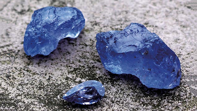 Blue Spinel Vivid blue spinel gemstone