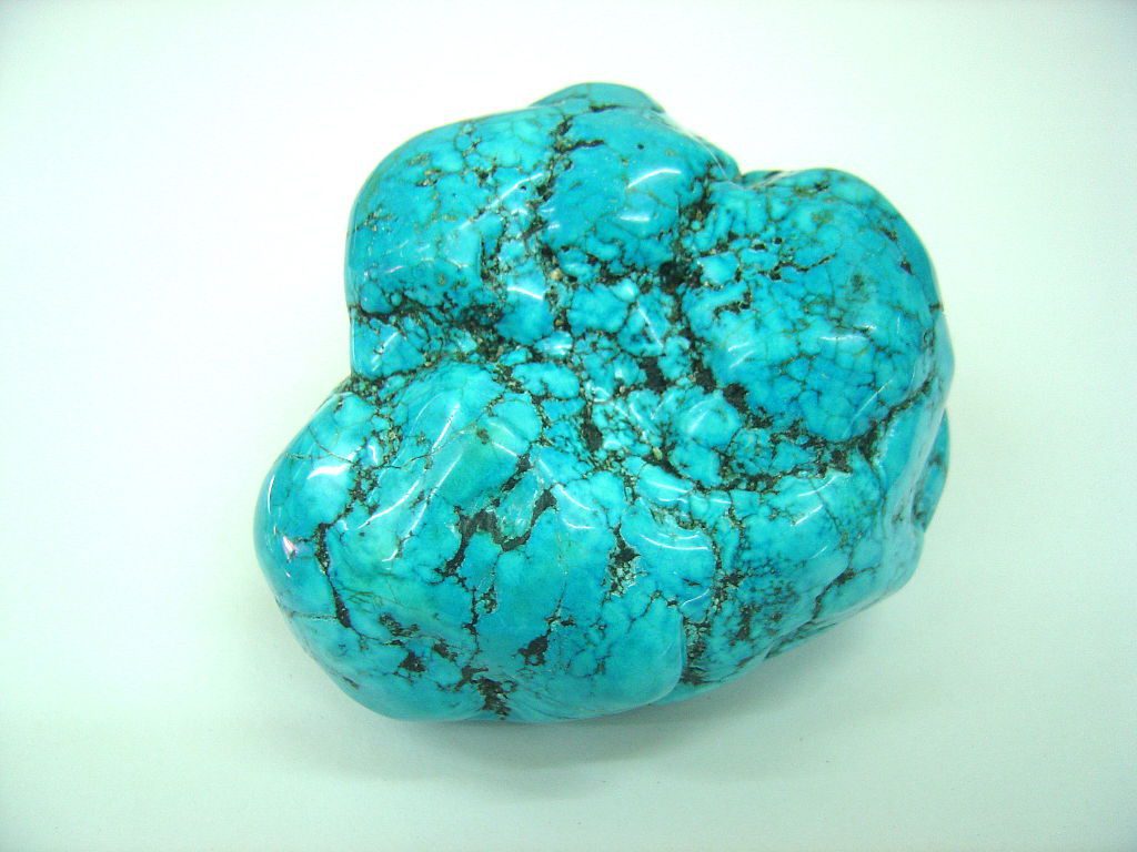 Turquoise Opaque turquoise stone with matrix